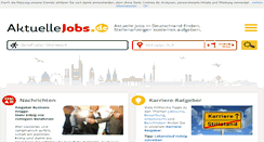 Desktop Screenshot of aktuelle-jobs.de