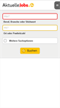 Mobile Screenshot of aktuelle-jobs.de